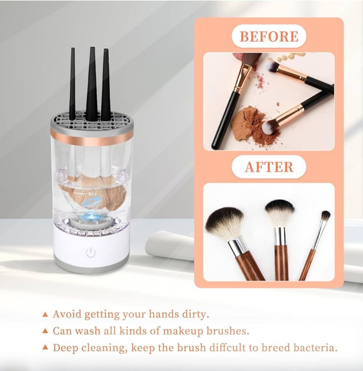 Glowpop Electric Makeup Brush Cleaner