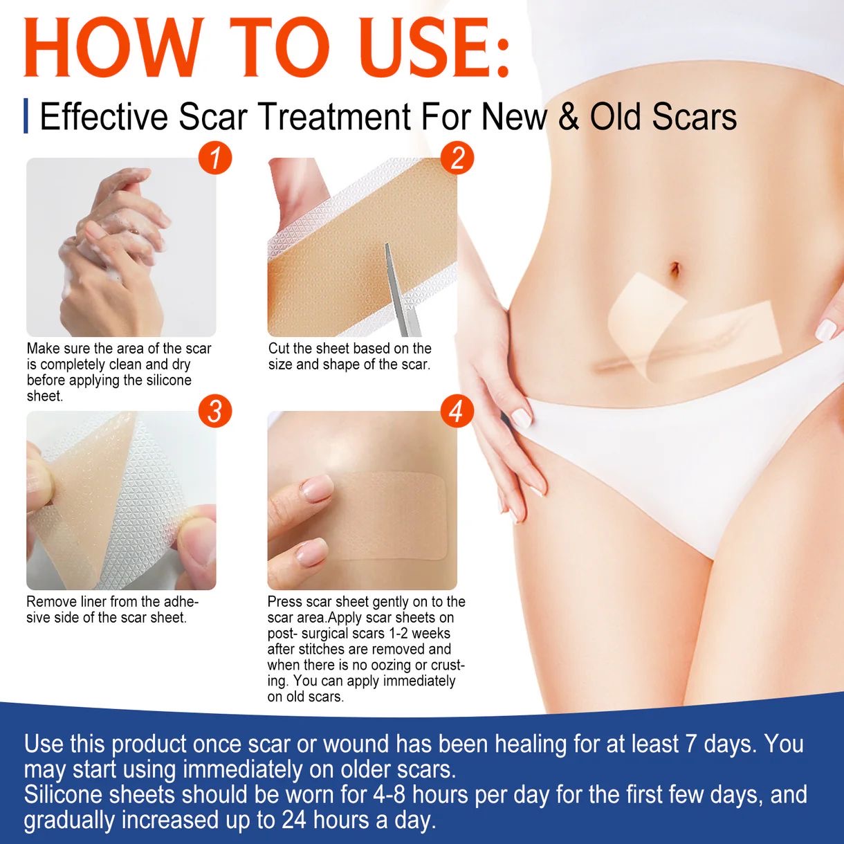 Silicone Scar Sheets