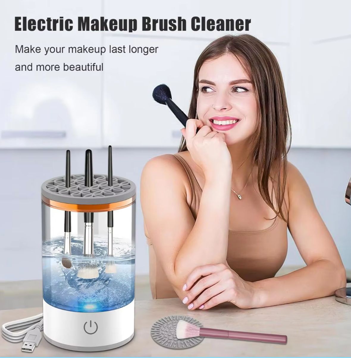 Glowpop Electric Makeup Brush Cleaner