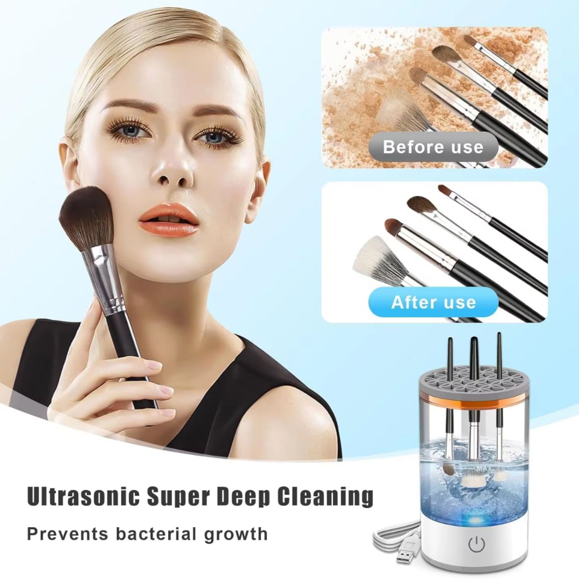 Glowpop Electric Makeup Brush Cleaner