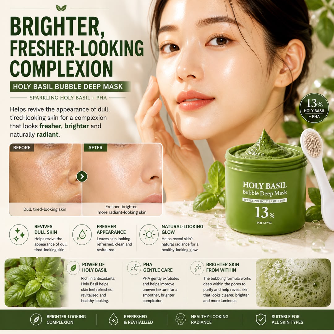 HOLY BASIL BUBBLE DEEP MASK